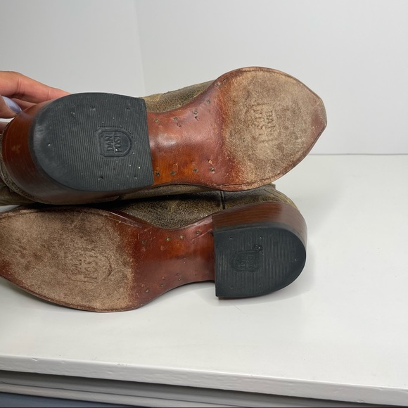 DAN POST Cowboy Boots Size 9 Tan Style 2231 - Picture 8 of 16